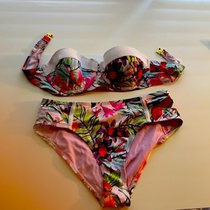 Floral Two Piece Swimsuit